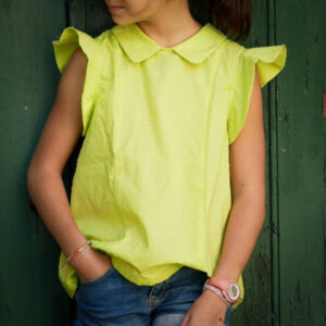 Blouse Femme Volantée Col Claudine